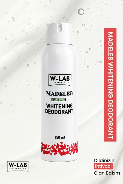 W-Lab Cosmetics Whitening Deodorant 150 Ml  Unisex Ter Kokusu, Koltuk Altı Ka...