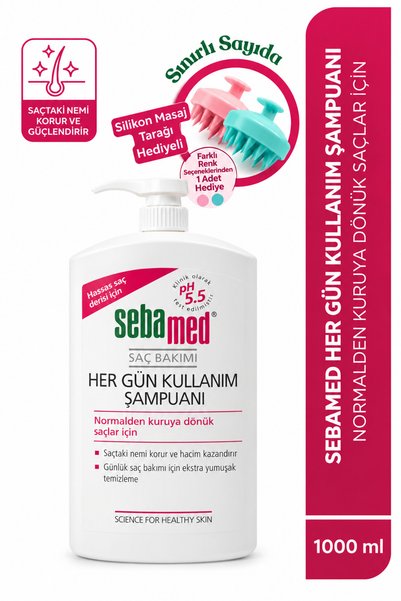 Sebamed Her Gün Kullanım Hassas Saç Derisi Günlük Saç Bakım Şampuanı 1000 ml-...