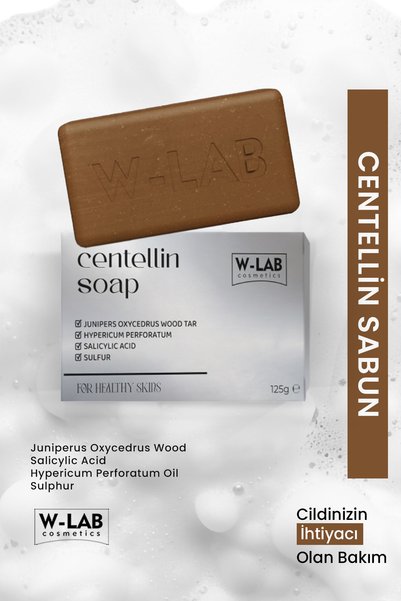 W-Lab Cosmetics Centellin Sabun 125 gr  Egzama, Pullanma, Sedef ve Kaşıntıya ...