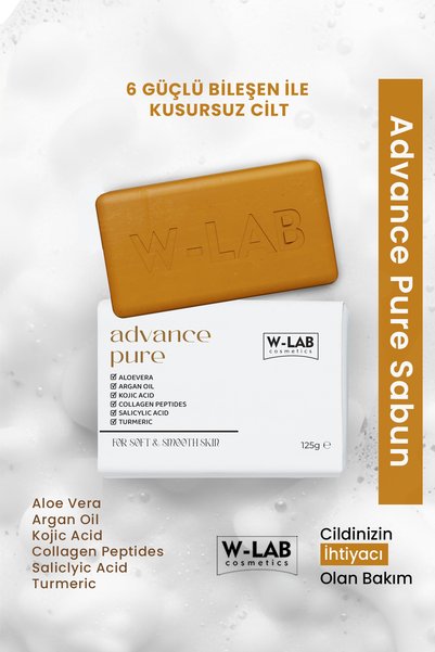 W-Lab Cosmetics Advance Pure Aloe Vera, Argan Yağı, Kojik Asit, Kolajen, Sali...