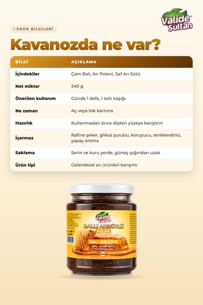 COLLAGEN LIFE Bal Arı Sütü Polen İçerikli Keçi Boynuzu Pekmezli Macun 240ml