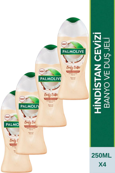 Palmolive Body Butter Hindistan Cevizi 250 ml x4 Duş Jeli Seti