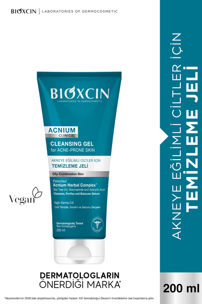 Bioxcin Gel de spălare pentru față Acnium Sebum Balancing 200 ml