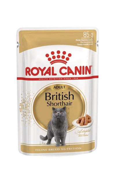 Royal Canin British Shorthair Pouch Kedi Yaş Maması 85 Gr 24 Adet