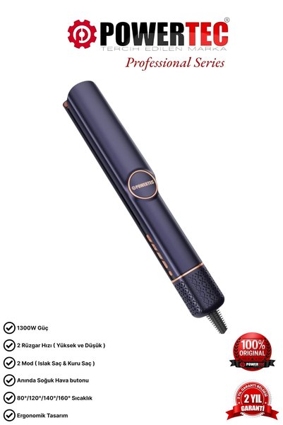 POWERTEC TR-777 Profesyonel Air Straightener Hava Üflemeli Saç Düzleştirici