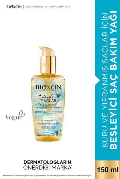 Bioxcin Nourishing Oils Hair Care Oil 150 ML - Sulfate-Free, for Dry and Dama...