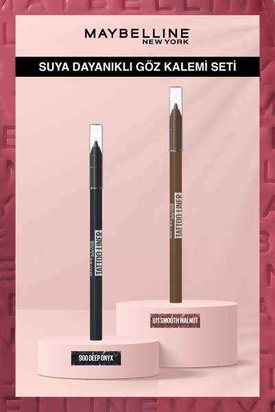 Maybelline New York Tattoo Liner Jel Göz Kalemi - 900 Deep Onyx (siyah) + 911...