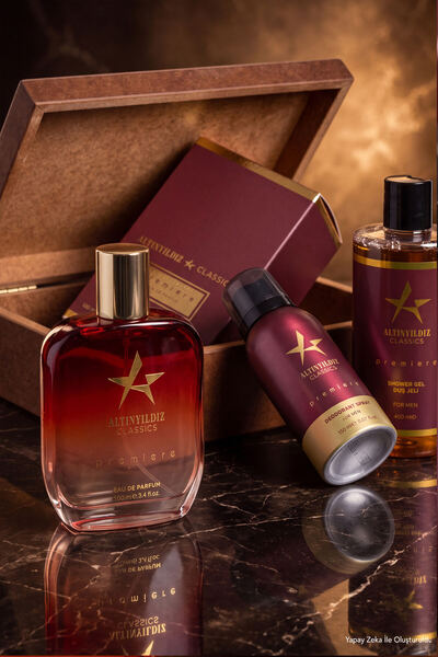 ALTINYILDIZ CLASSICS Erkek Premiere EDP Kalıcı Koku Parfüm-Deodorant-Duş Jeli...
