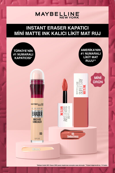 Maybelline New York Instant Anti Age Eraser Kapatıcı - 00 Ivory & Mini Super ...