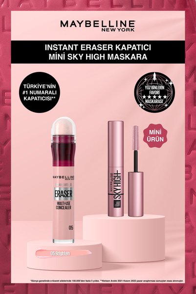 Maybelline New York Instant Anti Age Eraser Kapatıcı 05 Brighten + Mini Sky H...