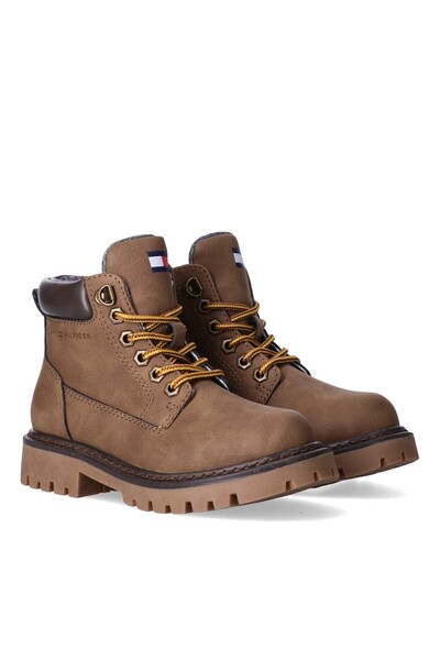 Tommy Hilfiger LACE-UP BOOTIE T3X5-35280-0296 BROWN/DARK BROWN