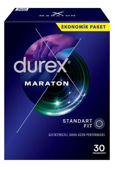 Durex Maraton 30'lu Geciktiricili Prezervatif