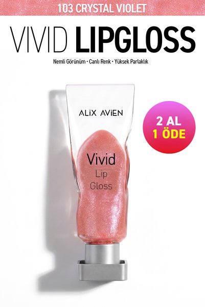 Alix Avien Parlak Bitişli Nemlendirici E Vitaminli Dudak Parlatıcı - Vivid Li...