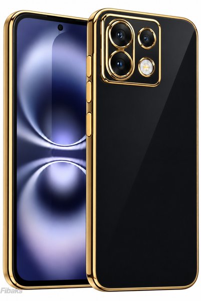 Fibaks حافظة لهاتف Redmi Note 13 Pro 5G ذات حواف لامعة وغطاء حماية للكاميرا م...
