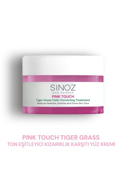 SİNOZ Pink Touch Tiger Grass Anında Ton Eşitleyici Onarıcı Yüz Bakım Kremi 15 ml