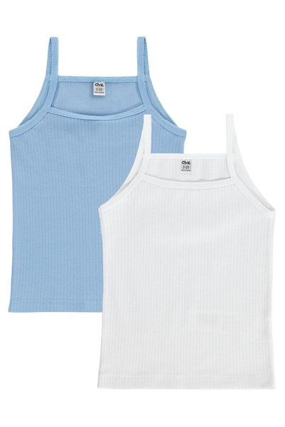 Civil Girls Ribana Lilac-White 2-Piece Undershirt for Girls Aged 2-12