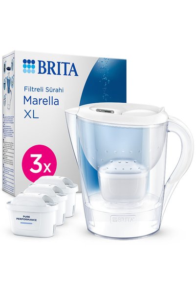 BRITA Marella XL 3x MAXTRA PRO Pure Performance Filtreli Su Arıtma Sürahisi -...