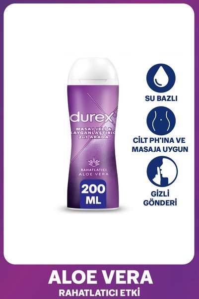 Durex Play 2 si 1 Arada Kayganlaştırıcı Aloe Vera Jel 200 ml