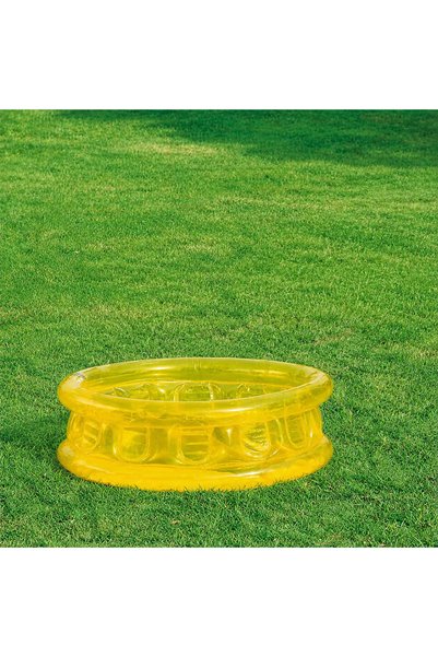 BESTWAY Şişme Bebek Havuzu Şeffaf Sarı 64 Cm X 25 Cm 51112