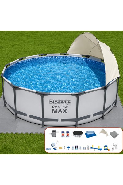BESTWAY Gölgelikli Prefabrik Full Havuz Seti 427x122cm BW563 5612X