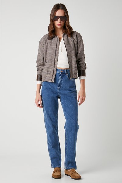 WRANGLER Pantaloni de blugi din blugi Mom Jean, cu talie înaltă, elastici, al...