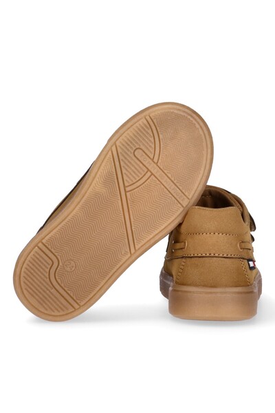 Tommy Hilfiger Средно високи обувки с велкро T1X4-35221-0315 Цвят камел