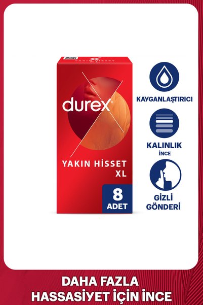 Durex Yakın Hisset Xl Prezervatif 8 Adet