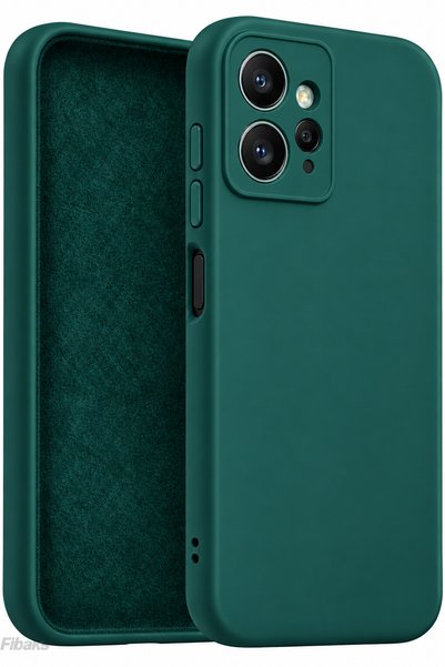 Fibaks جراب Redmi Note 12 مصنوع من السيليكون الناعم مع نتوءات للكاميرا
