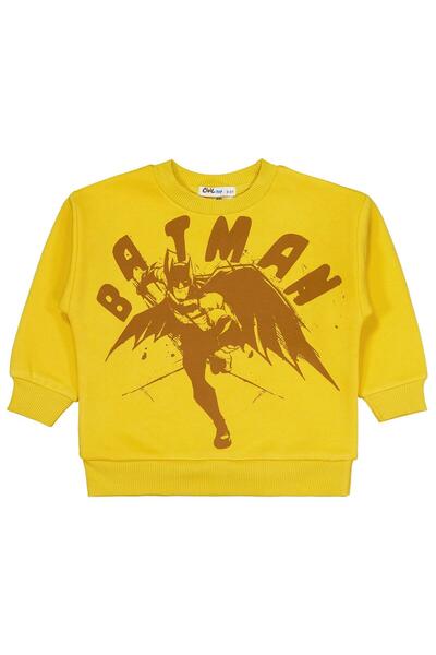 Batman Blackout Printed 2-5 Years Old Sweatshirt - Yellow 3-4 Years Old