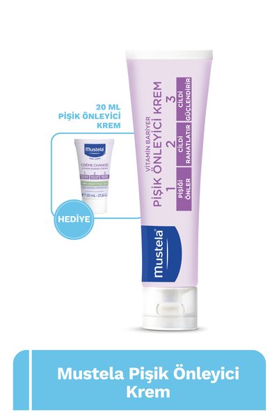 Mustela Vitamin Bariyer 1.2.3. Bebek Pişik Önleyici Koruyucu Nemlendirici Doğ...