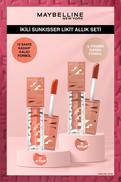 Maybelline New York Sunkisser Işıltılı Likit Allık- 03 Sol Search & 08 Shades...