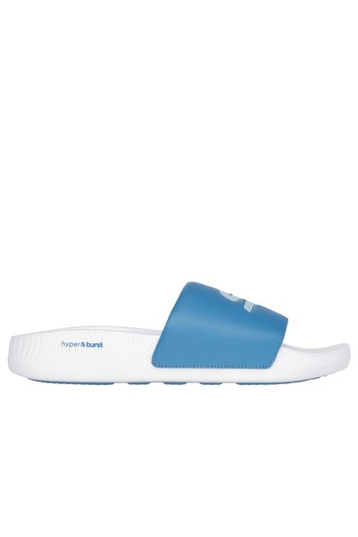 SKECHERS Hyper Slide - Deriver Men's White Slippers 246020 Wbl