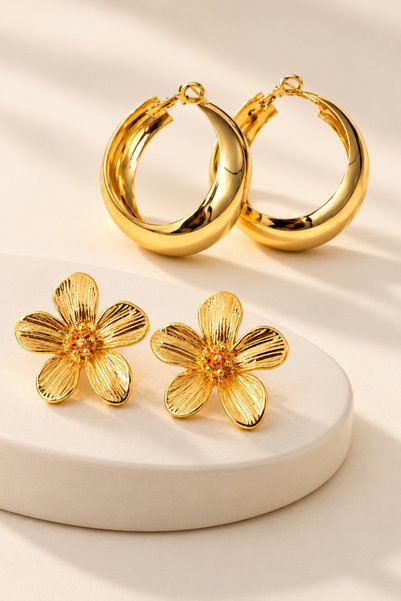 Jack Ferrero Steel Earrings - Multicolor - No