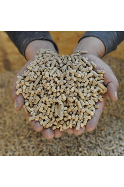 karaoğlan tarım Çam Peleti Yüksek Yanma Enerjisine Sahip Odun Peleti 6 mm Şeffaf Poşet A1 Kalite 15 kg %100 Dumansız