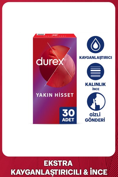 Durex Yakın Hisset 30'lu İnce Prezervatif
