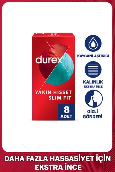 Durex Yakın Hisset Slim Fit 8li