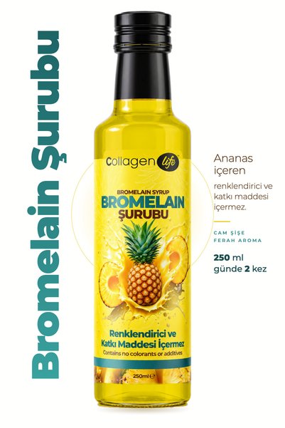 COLLAGEN LIFE Bromelain Ananas İçeren Şurup Syrup 250ml