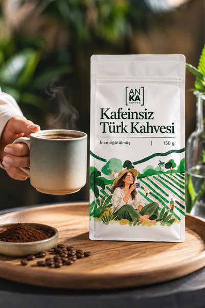 ANKA Coffee Decaf Ground Turkish Coffee Freshly Ground Decaf Coffee