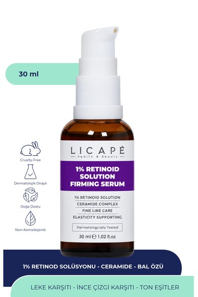 Licape 1% RETINOID SOLÜSYONLU YAŞLANMA KARŞITI DOLGULAŞTIRICI SERUM