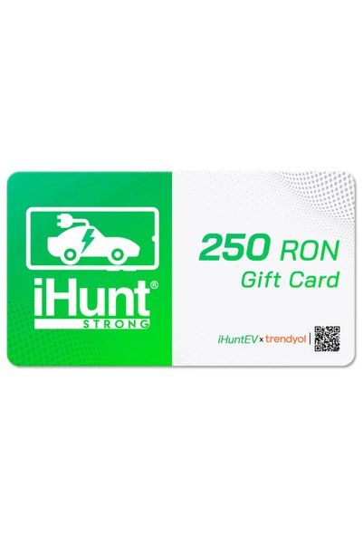 iHunt Card cadou digital EV, 250 RON, Voucher de încărcare vehicule electrice...