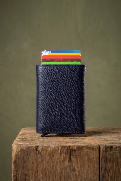 Modica Agara originală pentru femei – Portofel albastru bleumarin Suport card...