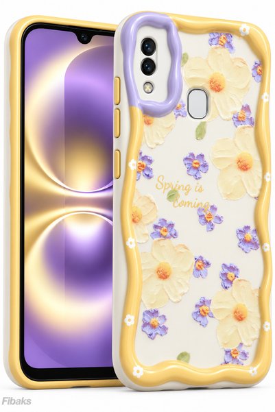 Fibaks Galaxy A20/A30 Case Designed Pattern Camera Protected Daisy Flower Col...
