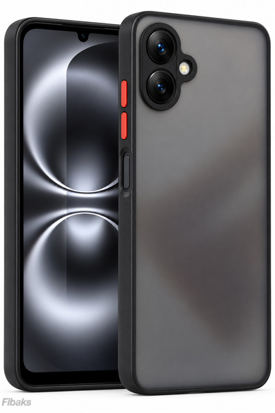 Fibaks Galaxy A07 Case Matte Fingerprint Resistant Camera Protected Hard Sili...