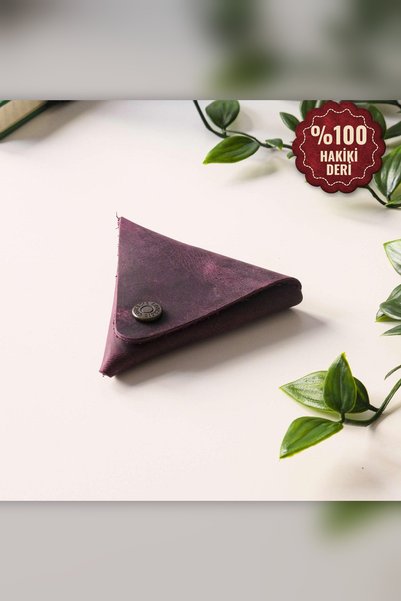 Modica Bamby - Real Leather Multi-Purpose Purple Coin Jewelry Pouch