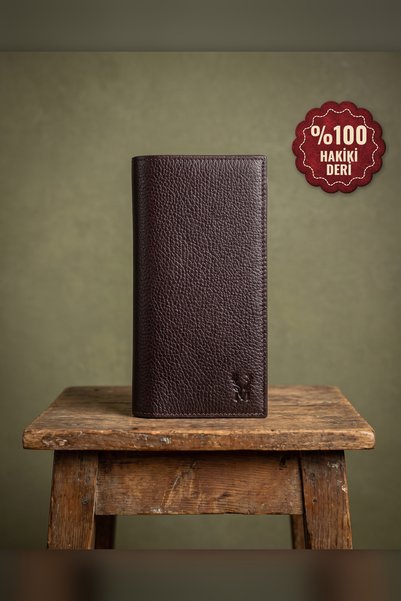 Modica Women's Brown Wallet Genuine Leather Long Wallet with Phone Compartmen...