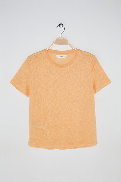 MANGO Woman Tricou portocaliu pentru femei 27705800