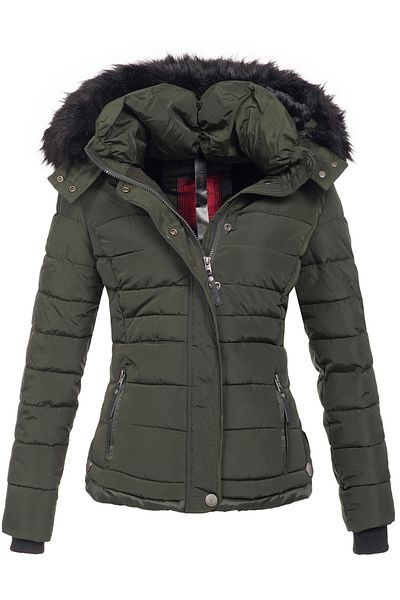 Navahoo Chloe warme Damen Winterjacke Parka Mantel Stepp Kurzjacke gefüttert NEU B301