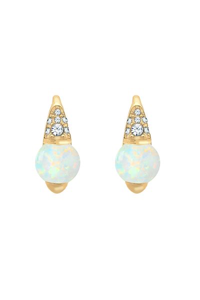 ELLI Ohrringe Opal Kristalle 925 Sterling Silber