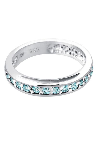 ELLI Bandring inel din argint 925 - cristal