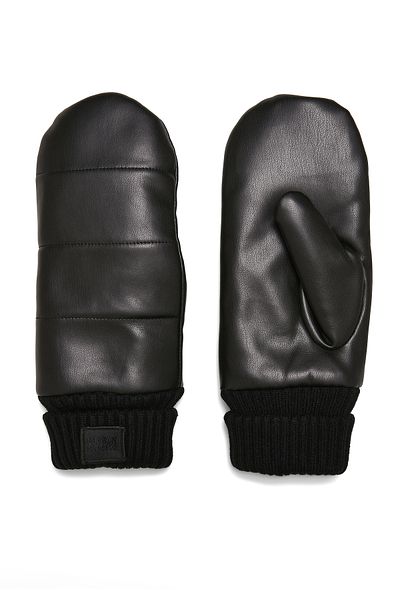 Urban Classics Unisex Puffer Imitation Leather Gloves